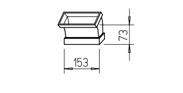 Helios FK-BV 150/45 Flachkanal 45° Bogen vertikal